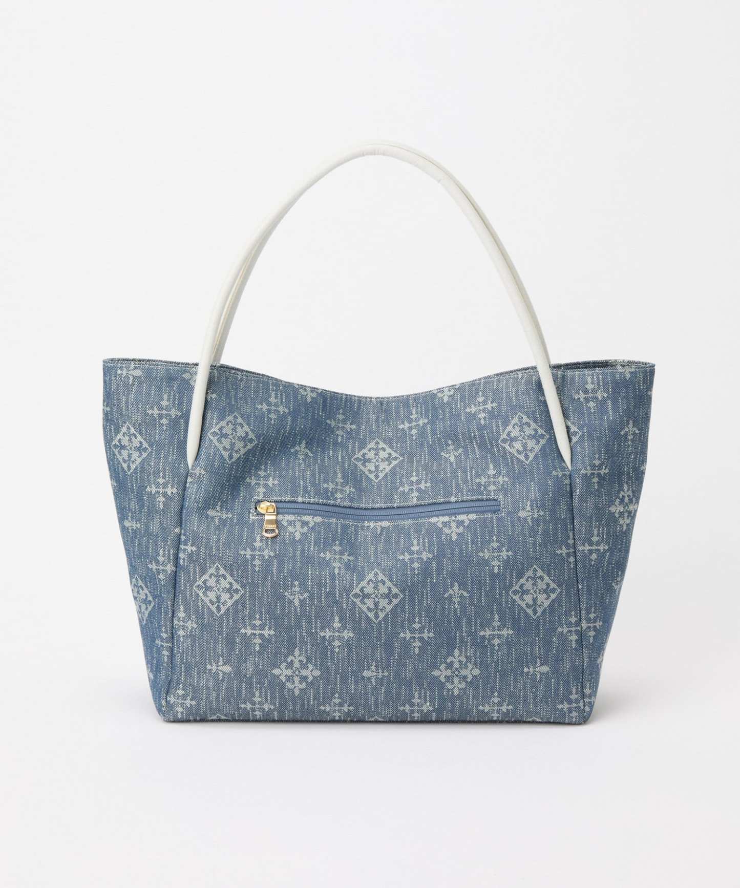 *4-6 WEEKS* (254) LIMITED EDITION Russet [Denim jacquard] Simple tote bag Indigo